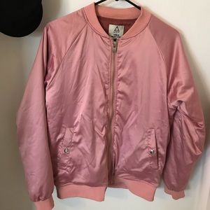 Pink bomber jacket